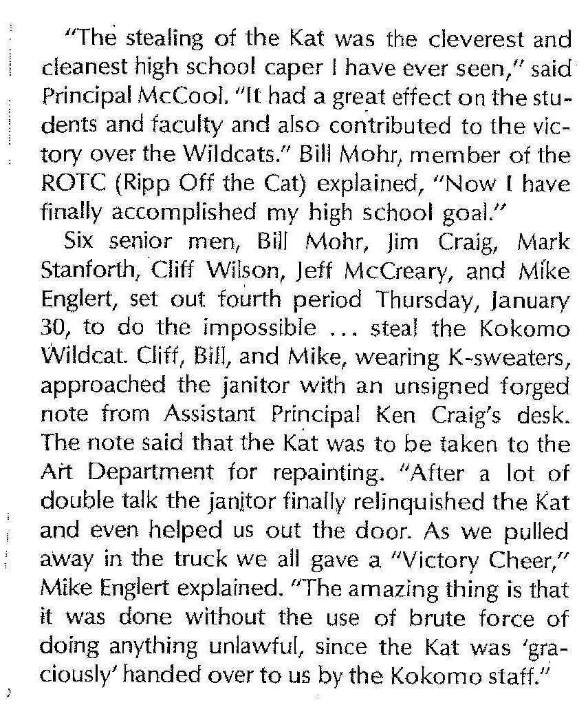 The year the Wildkat went missing