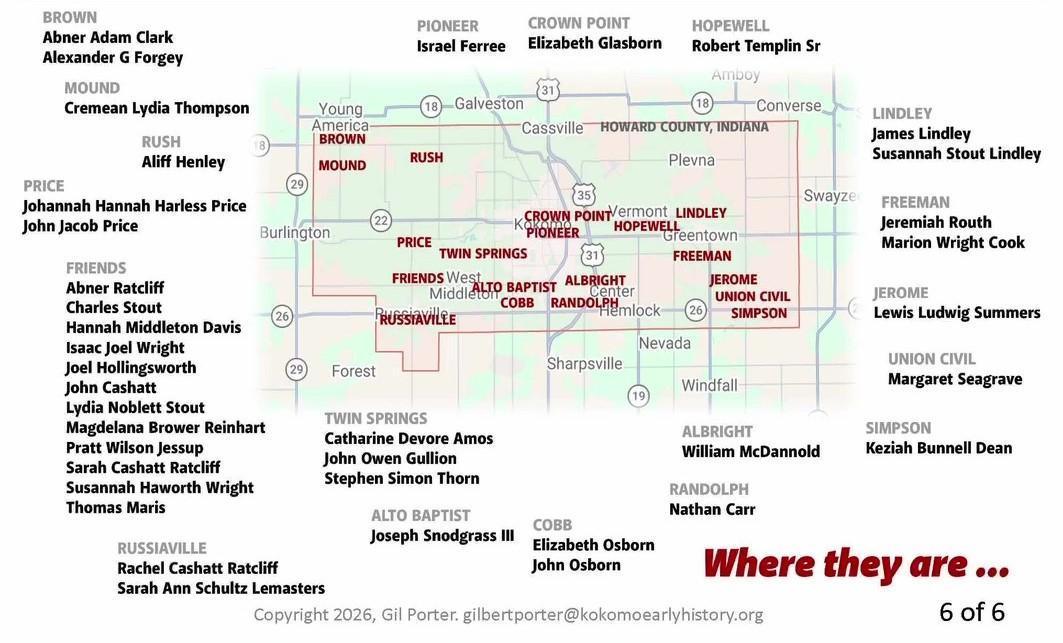 The oldest people in Howard County Cemeteries