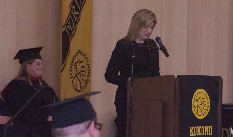 Dukes encourages graduates to stay in the community