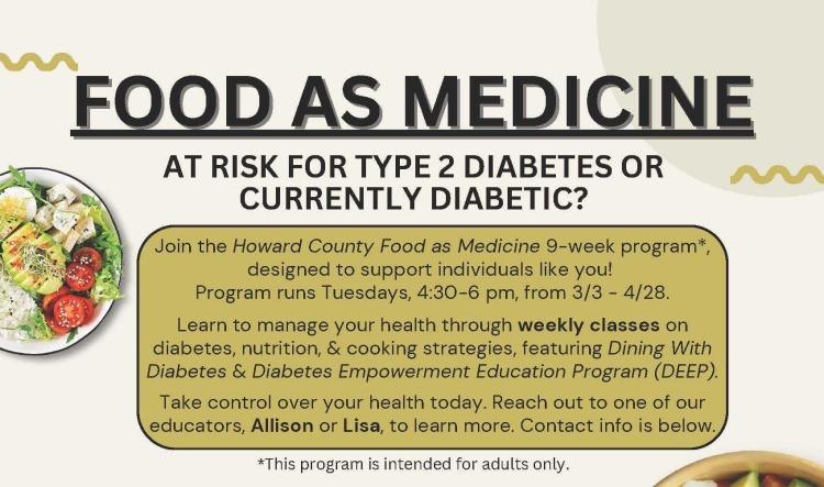 Food as Medicine program accepting sign-ups