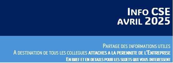 Info CSE Avril 2025