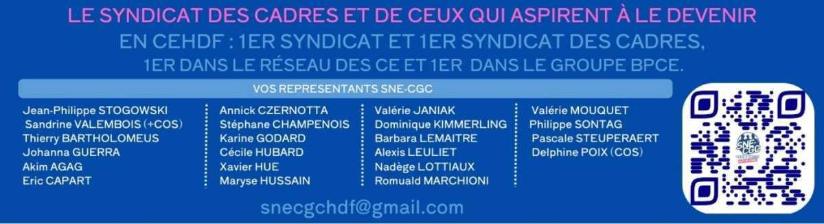 Info SNE-CGC - CSE Janvier 2026