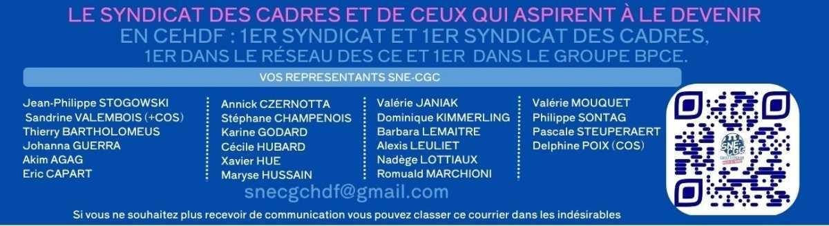Info SNE-CGC - CSE juillet 2026