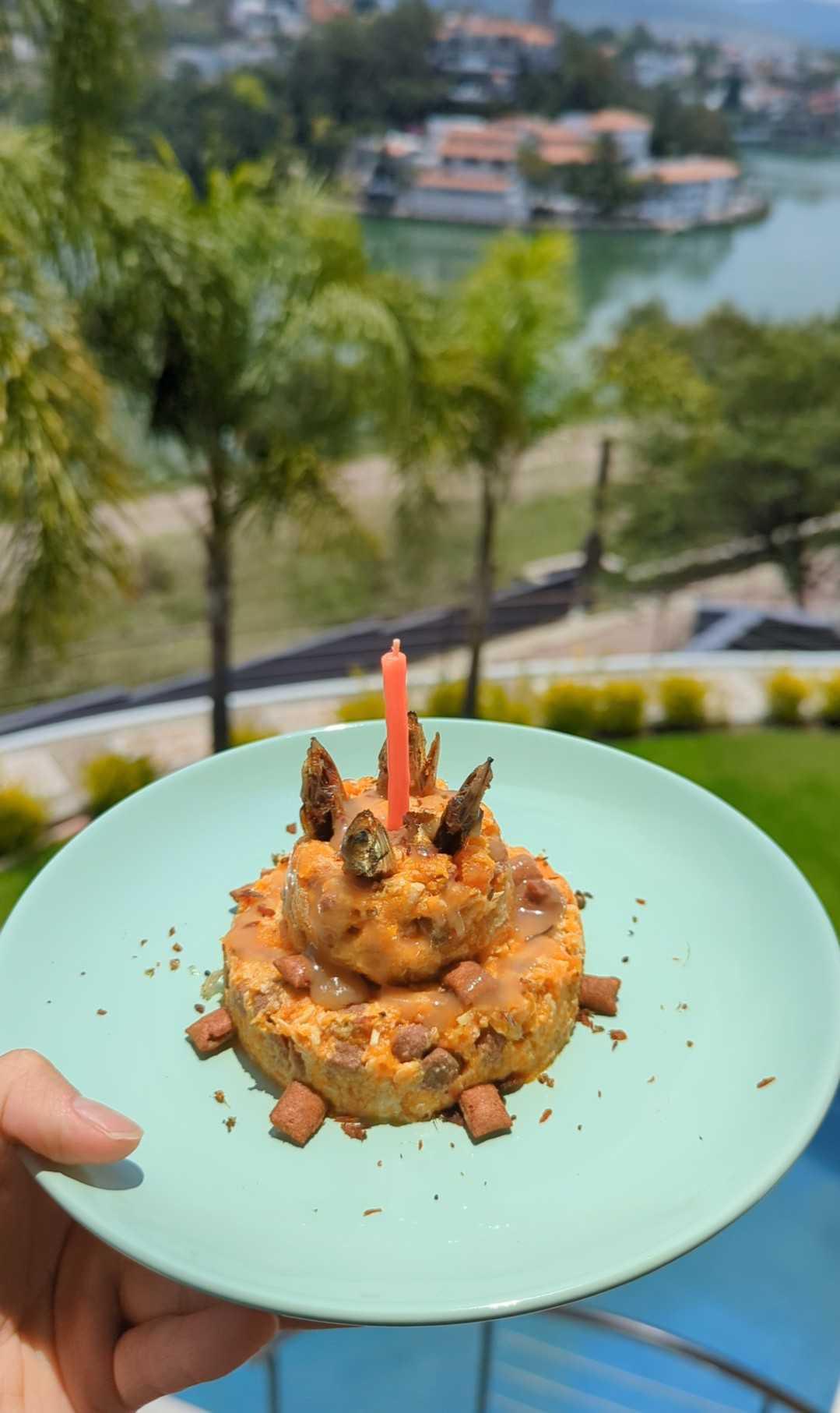 *No-Bake Fish Birthday Cake
