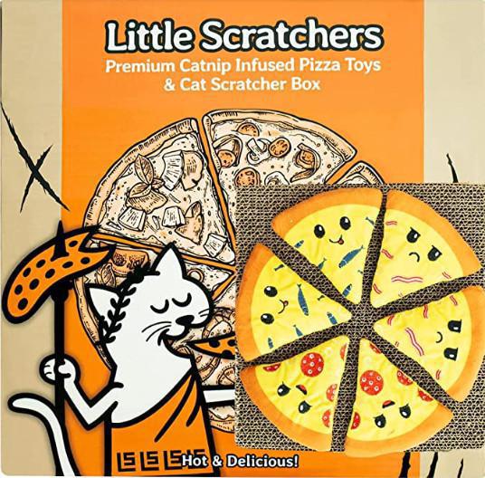 Little Scratchers Catnip Pizza & Cat Scratch Pad