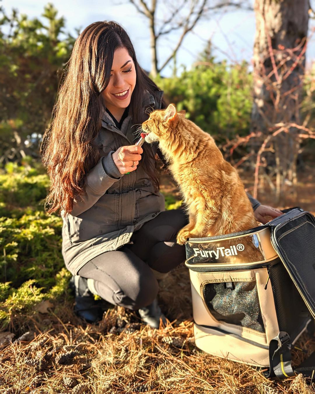 Furry Tail Cat Backpack