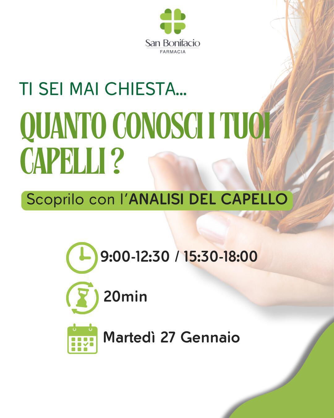 🪮 Check up capelli in farmacia 