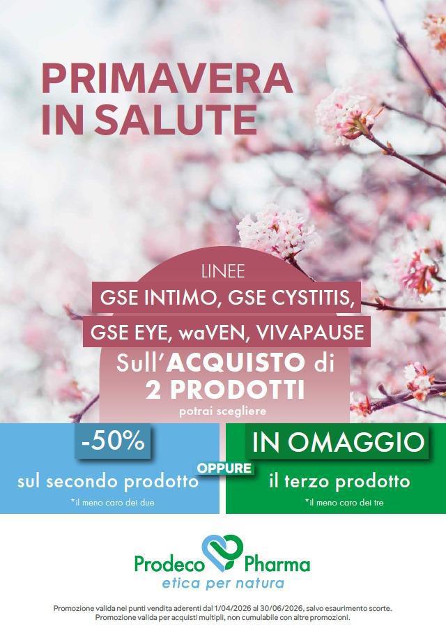 Promo 🌸 Primavera in Salute! Promo 🌸 Primavera in Salute!