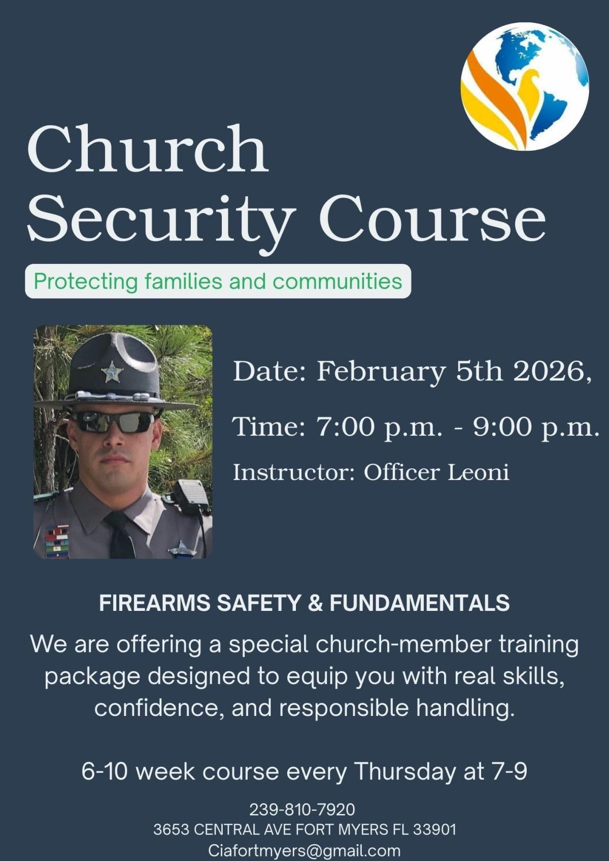 CURSO DE SEGURIDAD/CHURCH SECURITY 