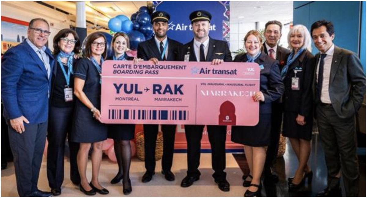 Transat AT Inc. inaugure la première liaison directe Canada-Maroc avec des vols Montréal-Marrakech toute l'année