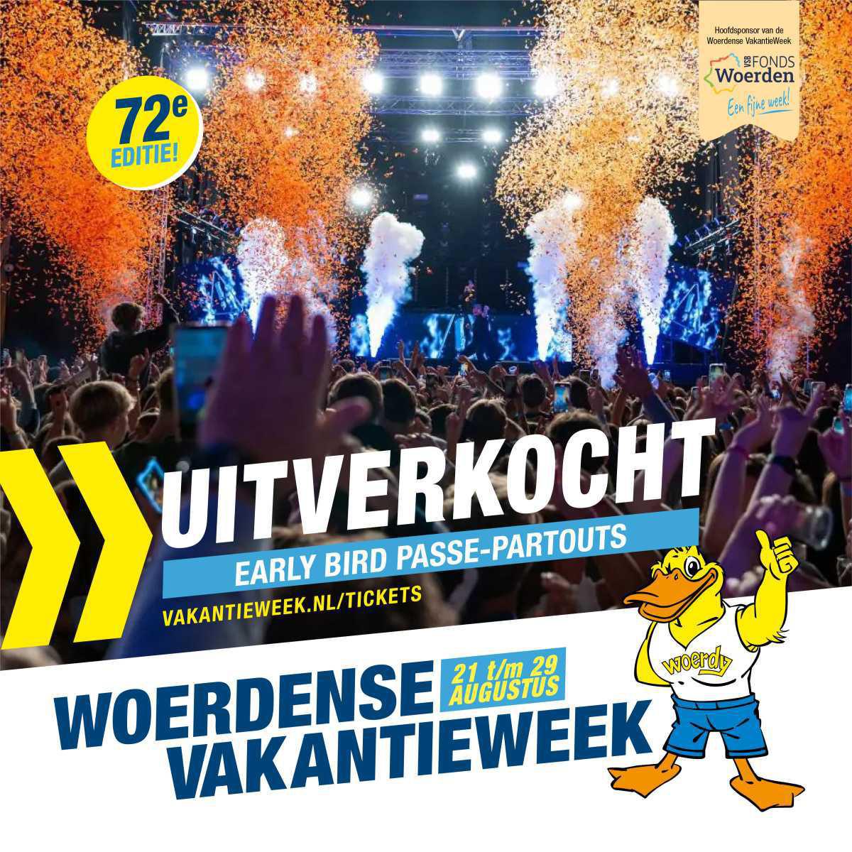 Early Bird Passe-Partouts binnen 15 minuten uitverkocht!