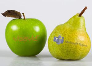 VON (VERBOTENEN) ÄPFELN UND BIRNEN: MICROSOFT TEAMS VS. VISAVID VON (VERBOTENEN) ÄPFELN UND BIRNEN: MICROSOFT TEAMS VS. VISAVID