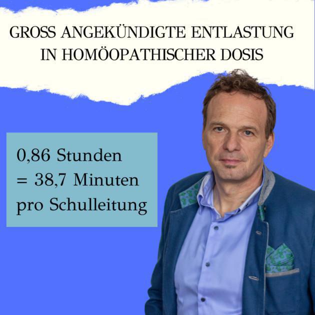 STATEMENT: Schulleitungen erhalten Entlastung, um mehr Zeit für Leitungsaufgaben zu haben! Eine gute Schlagzeile, aber um wie viel Zeit handelt es sich? STATEMENT: Schulleitungen erhalten Entlastung, um mehr Zeit für Leitungsaufgaben zu haben! Eine gute Schlagzeile, aber um wie viel Zeit handelt es sich?