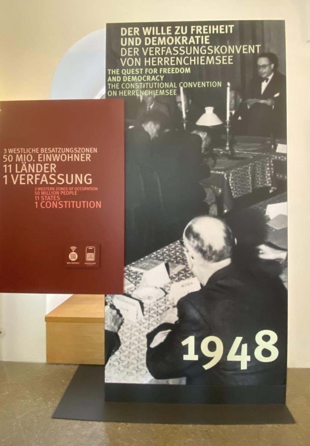 Ausstellung zur Entstehung des Grundgesetzes auf Herrenchiemsee Ausstellung zur Entstehung des Grundgesetzes auf Herrenchiemsee
