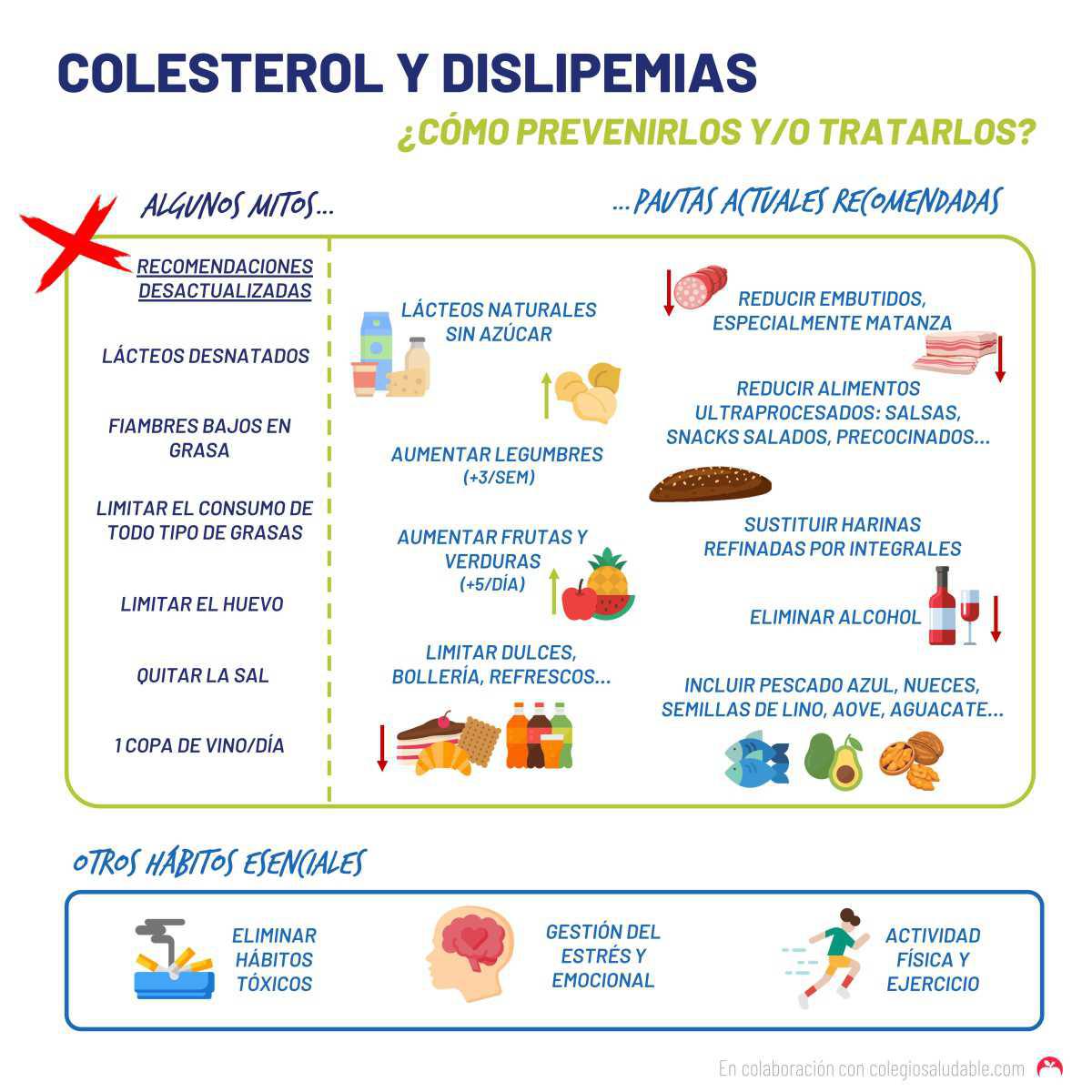 Colesterol y dislipemias ¿ Cómo prevenirlos y/o tratarlos?