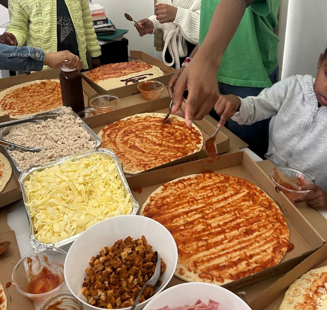 Donated ingredients that went to families