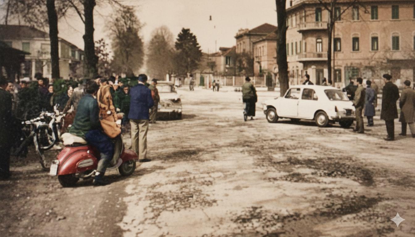 Viale dei Tigli fine anni '60