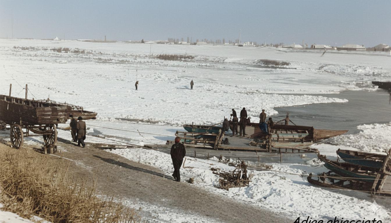 L'Adige Congelato Febbraio 1929