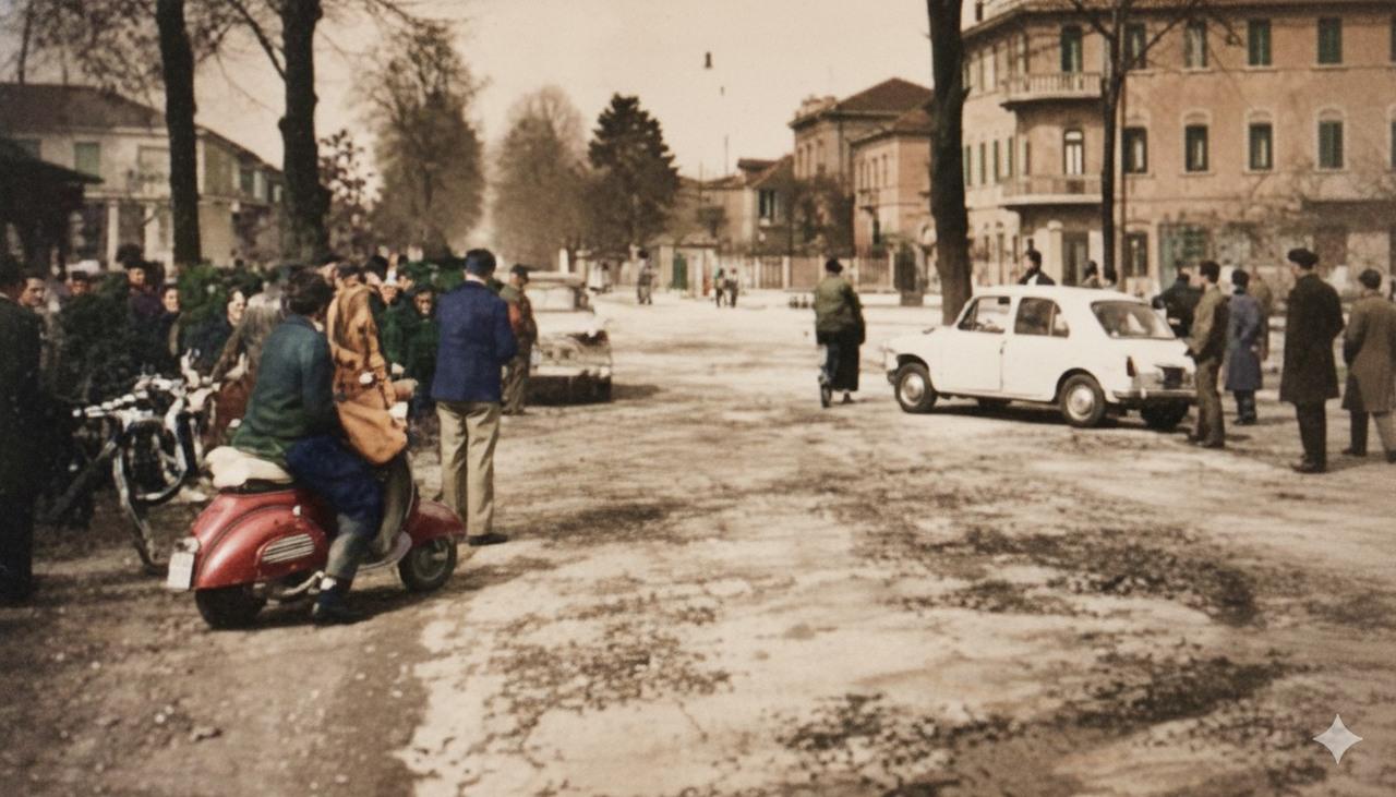 Viale dei Tigli fine anni '60
