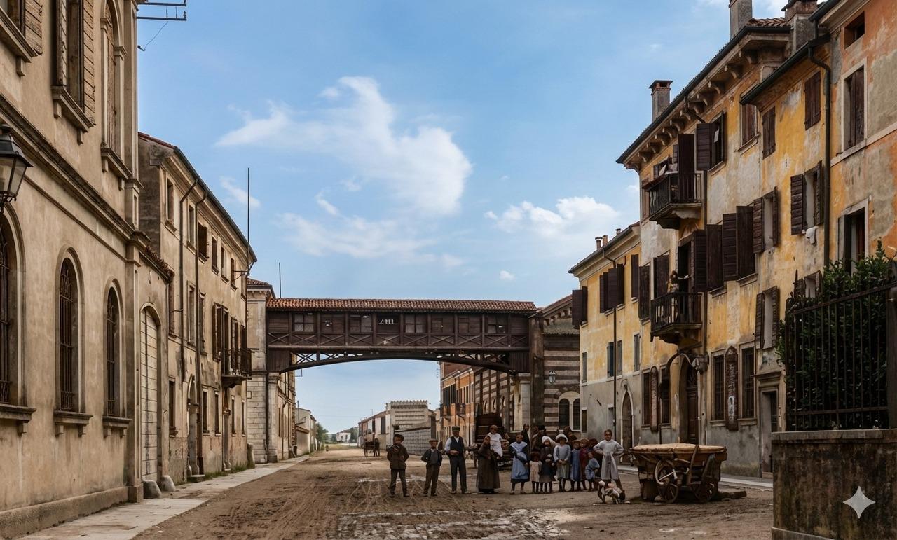 Piazzetta G.Cotta e Via De Massari 1930