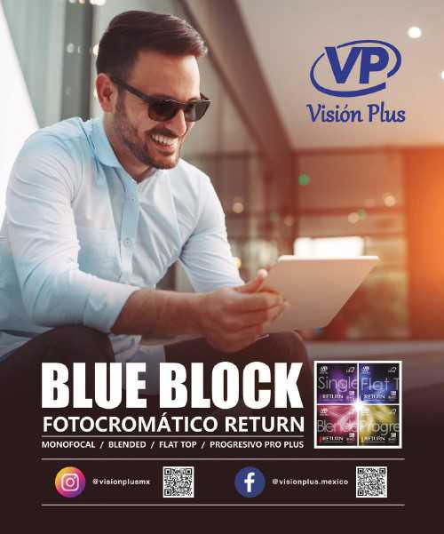 LÍNEA BLUE BLOCK FOTOCROMÁTICO RETURN DE VISIÓN PLUS