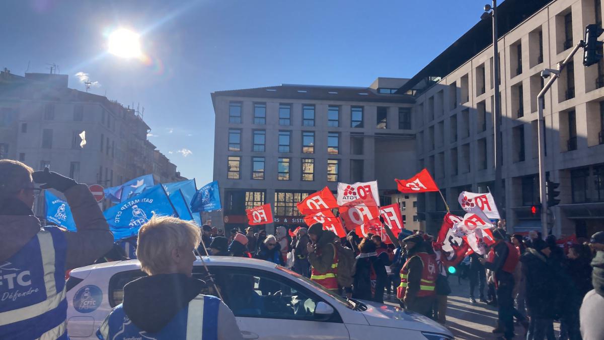 RETRAITE: la CFTCSG était dans la rue le 19 janvier contre la réforme