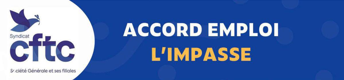 Accord Emploi : l'impasse