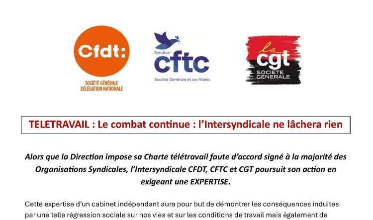 TELETRAVAIL: le combat continue