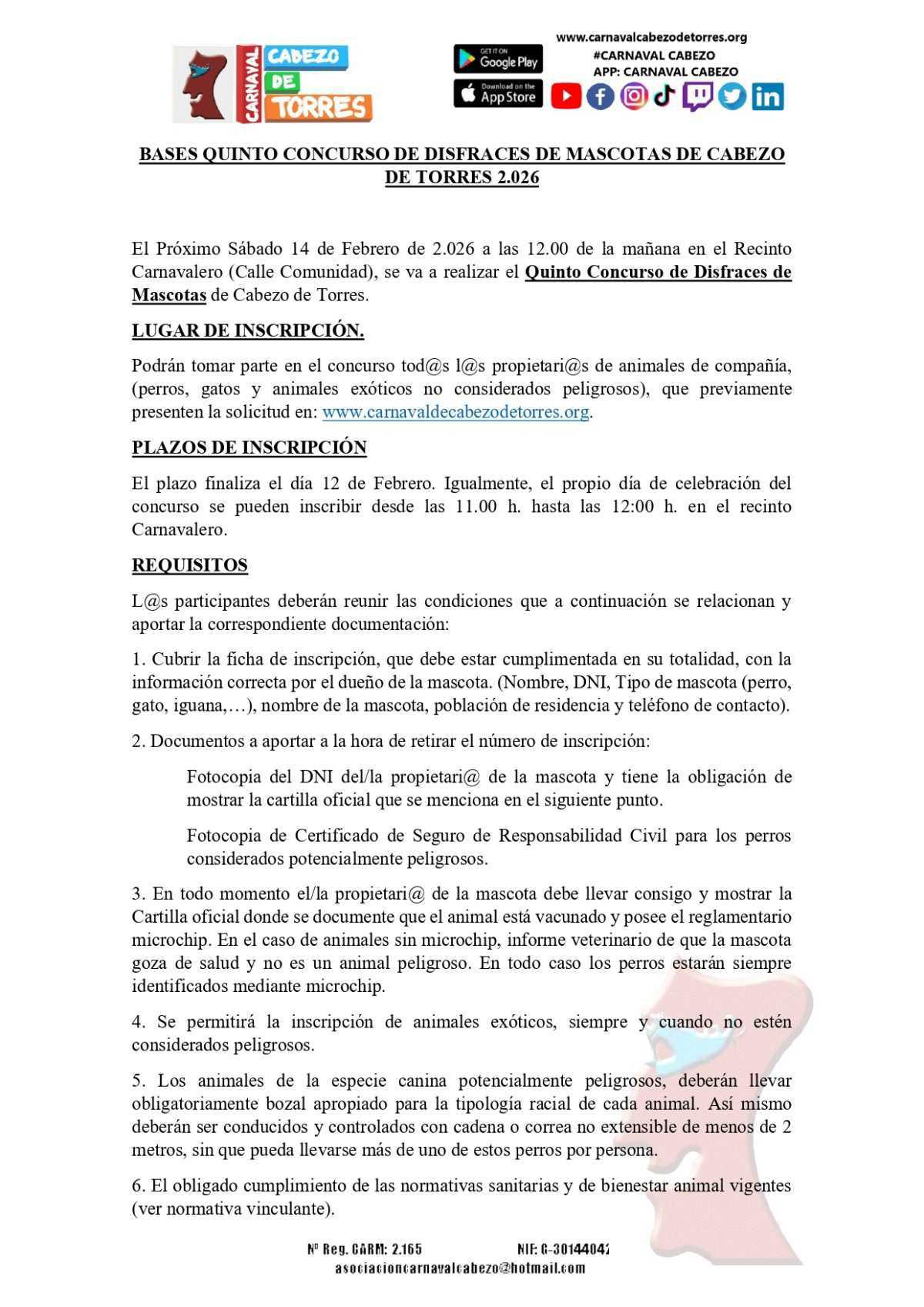 CARNAVAL DE LAS MASCOTAS CARNAVAL DE LAS MASCOTAS