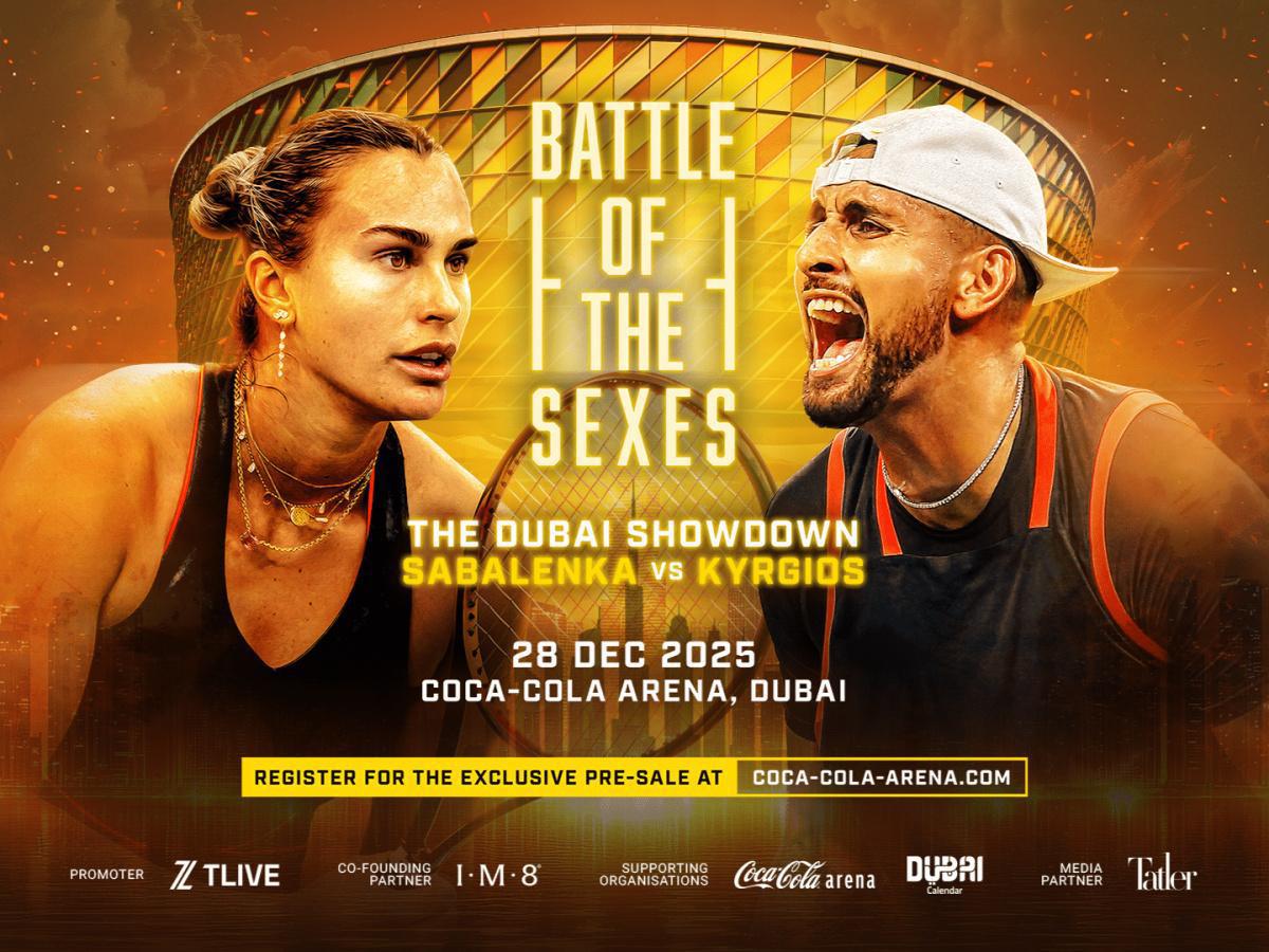 Sabalenka vs Kyrgios: a Dubai la nuova “Battaglia dei sessi” del tennis