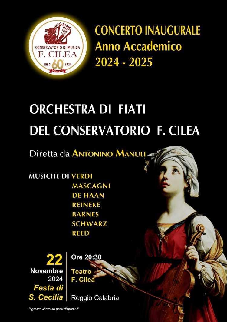 Concerto inaugurale dell'A.A. 2024-25 con l'Orchestra di Fiati del Conservatorio F. Cilea
