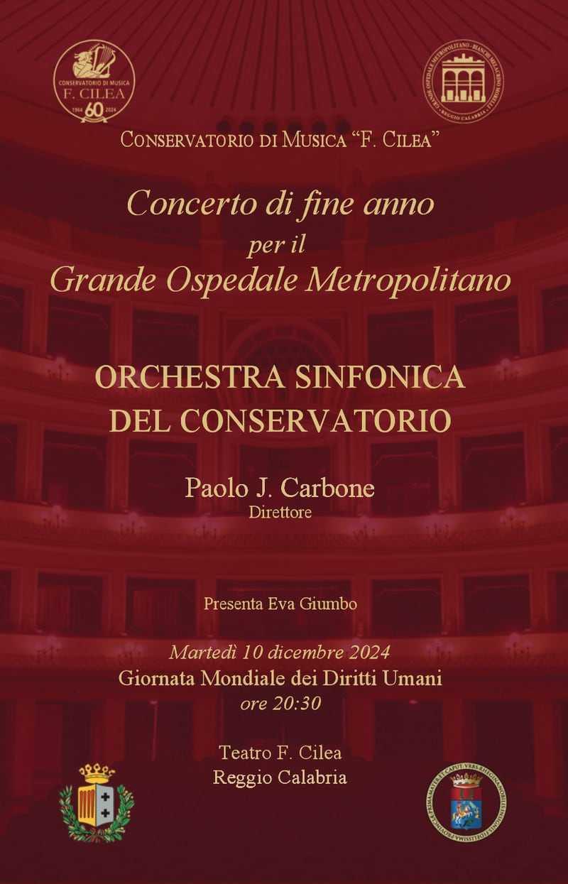 Concerto di fine anno per il Grande Ospedale Metropolitano