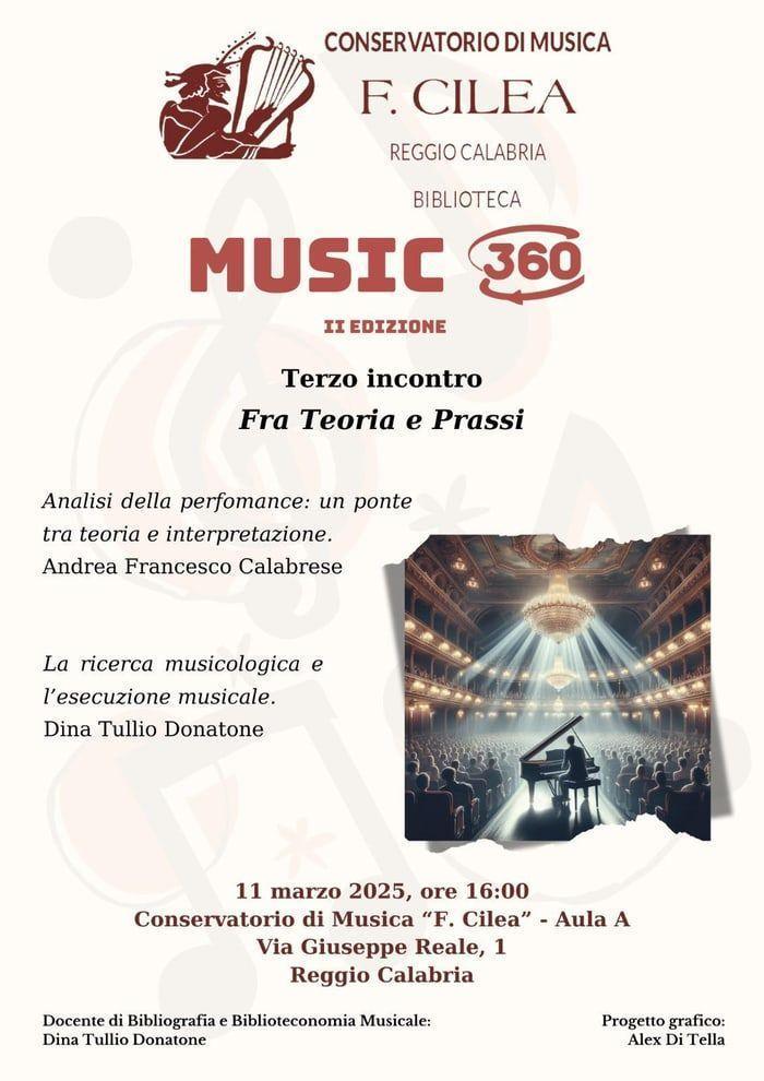 "Music360" Terzo incontro Fra Teoria e Prassi