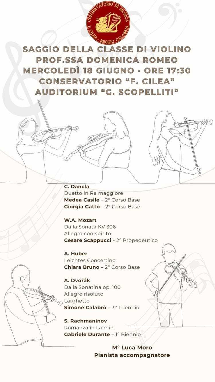 Saggio della Classe di Violino - Prof.ssa Domenica Romeo
