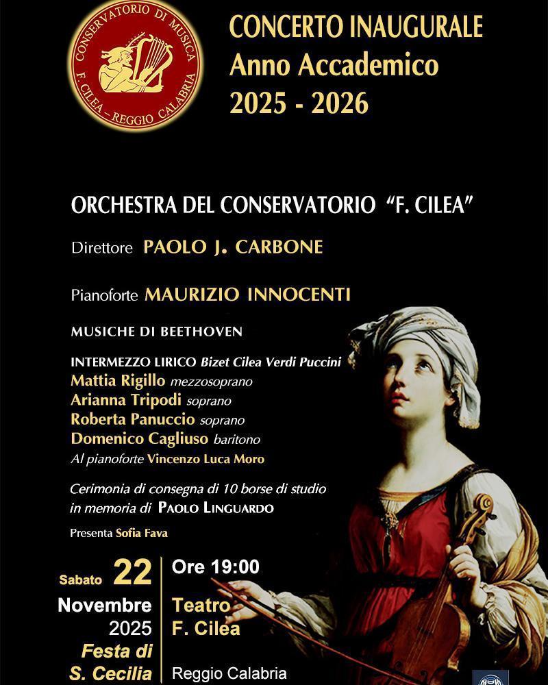 Concerto inaugurale dell'A.A. 2025-2026 - Festa di S. Cecilia