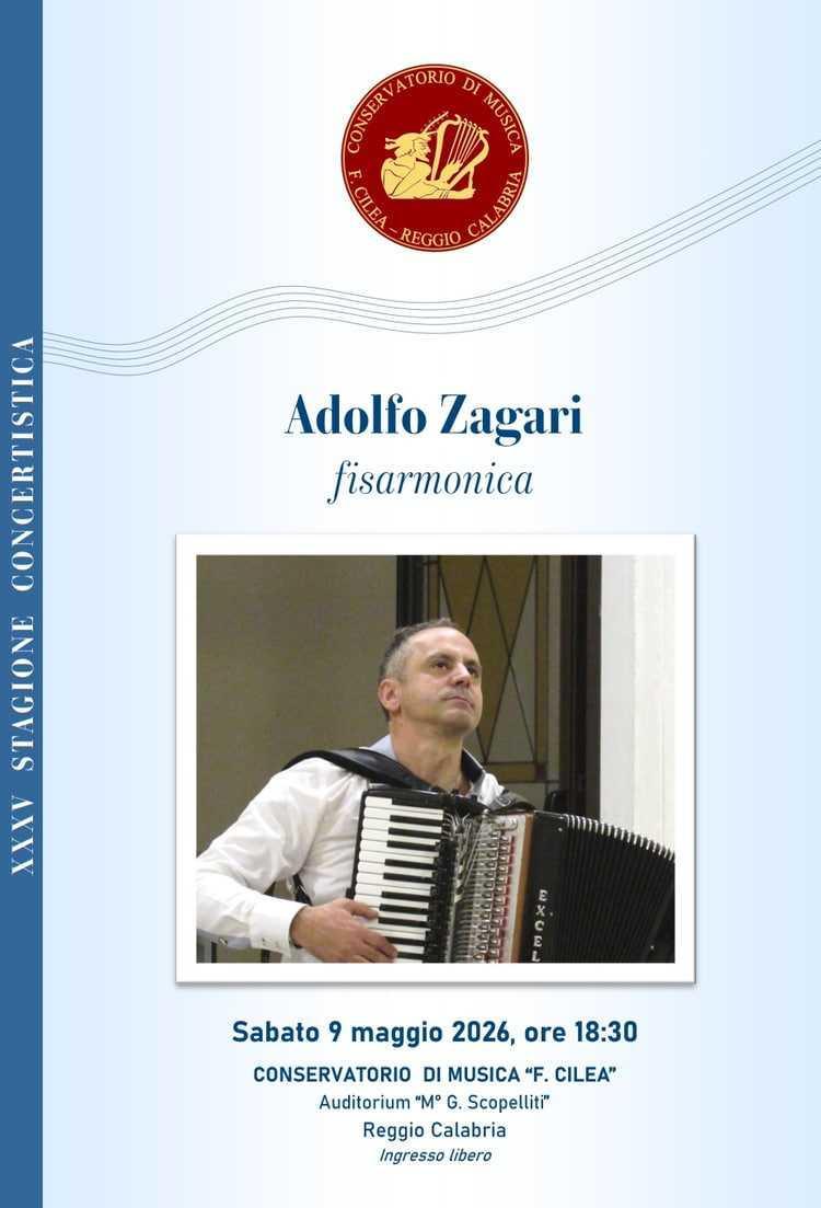 Adolfo Zagari - Fisarmonica (concerto ore 18.30)