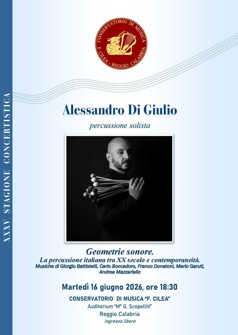 Alessandro Di Giulio - Percussioni (concerto ore 18.30)
