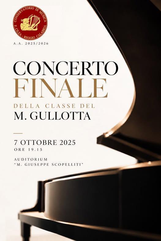 Concerto Finale della classe del M. Gullotta (Inizio ore 19.15)