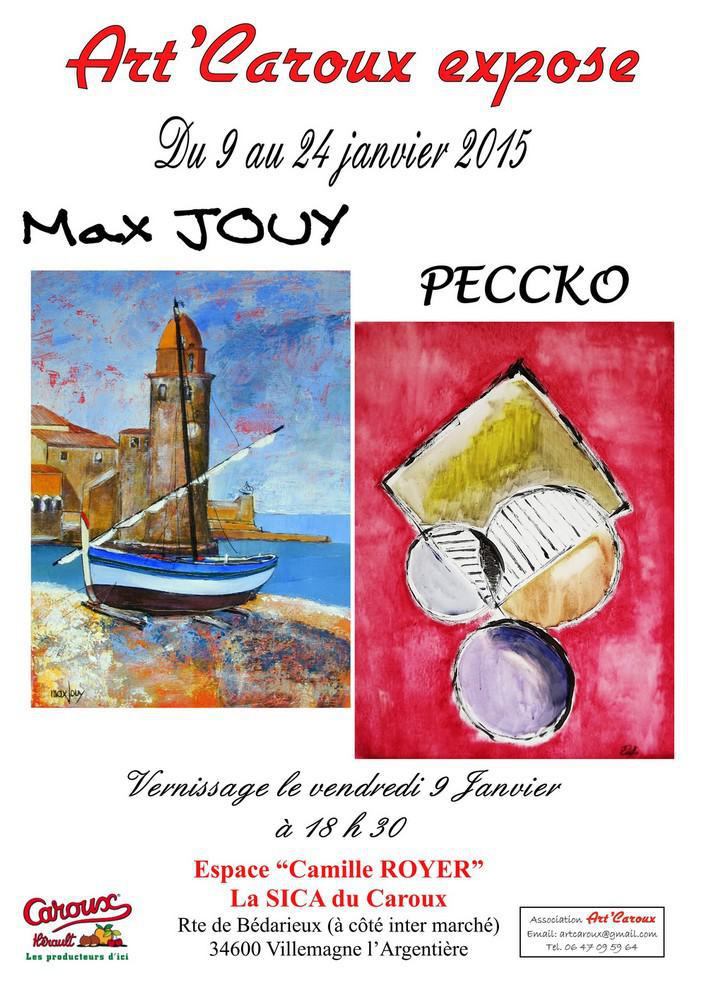 Max Jouy &amp; Peccko exposent à Art'Caroux