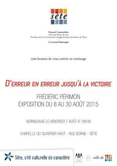 Fred Périmon expose à Sète