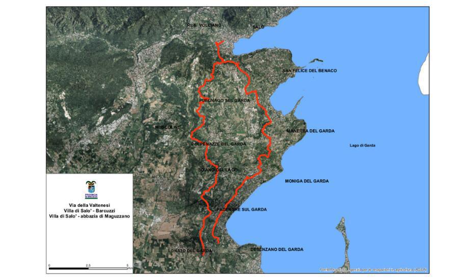 Ciclovia del Groppello - da Salò a Maguzzano di Lonato Ciclovia del Groppello - da Salò a Maguzzano di Lonato