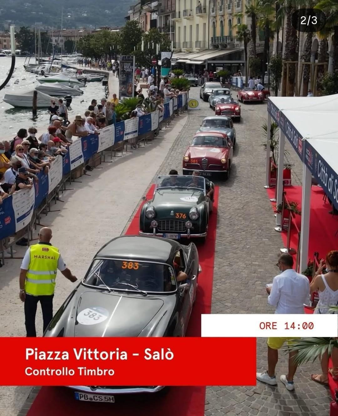 La "1000 Miglia" passa da Salò 