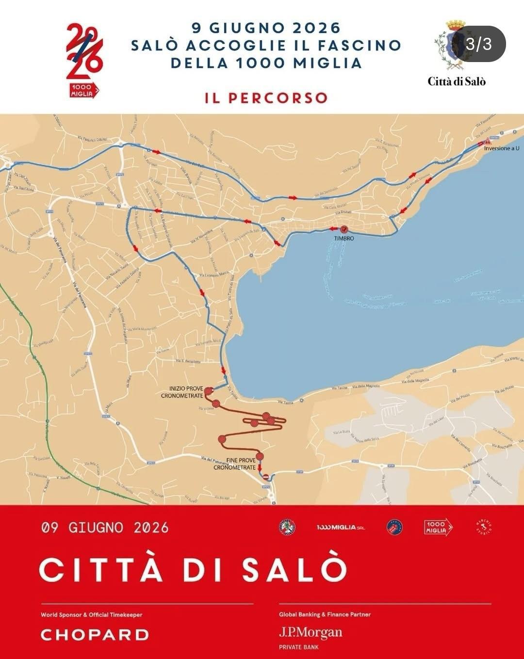 La "1000 Miglia" passa da Salò 