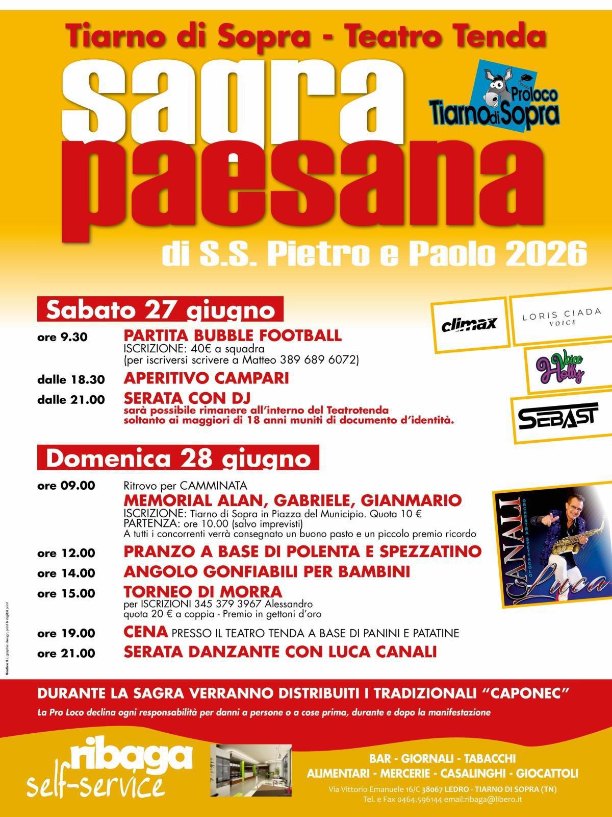 Sagra di S.S. Pietro e Paolo - Tiarno di Sopra