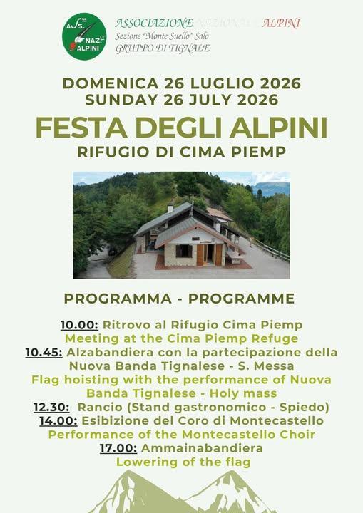 Festa degli alpini a Tignale - Cima Piemp