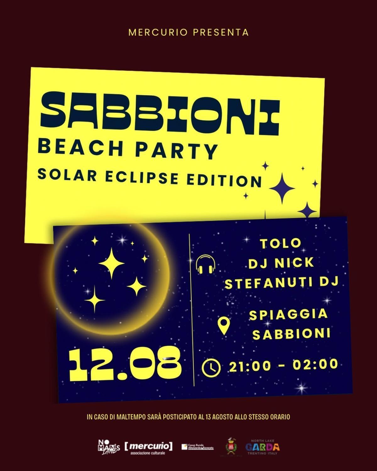SABBIONI BEACH PARTY SABBIONI BEACH PARTY