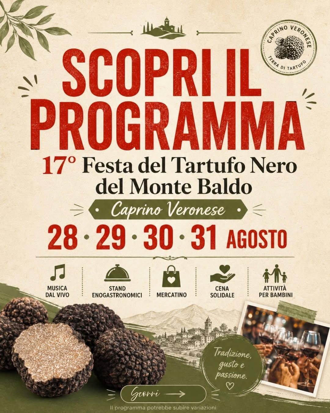 17^ Festa del Tartufo Nero del Monte Baldo