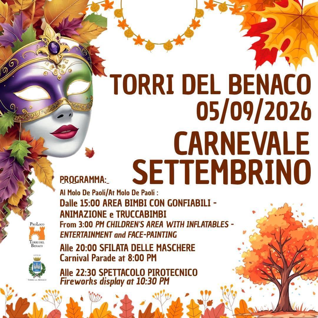 CARNEVALE SETTEMBRINO 2026 🎭🍂