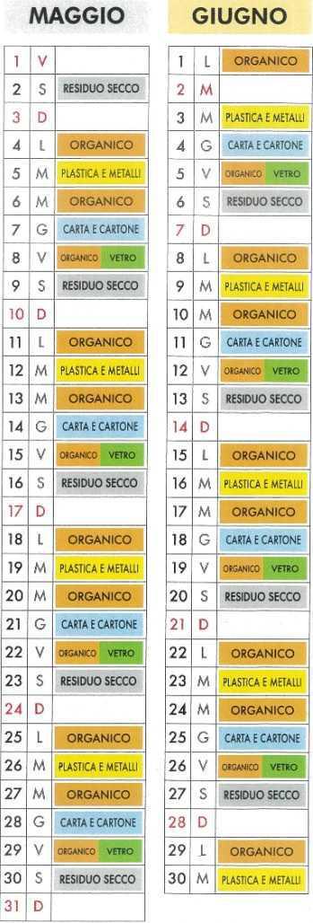 Calendario Porta a Porta