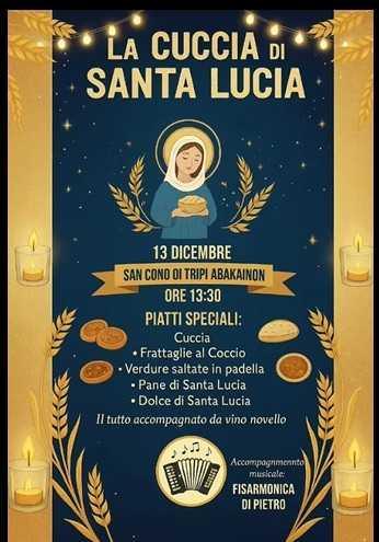 La Cuccia di Santa Lucia (inizio ore 13.30)